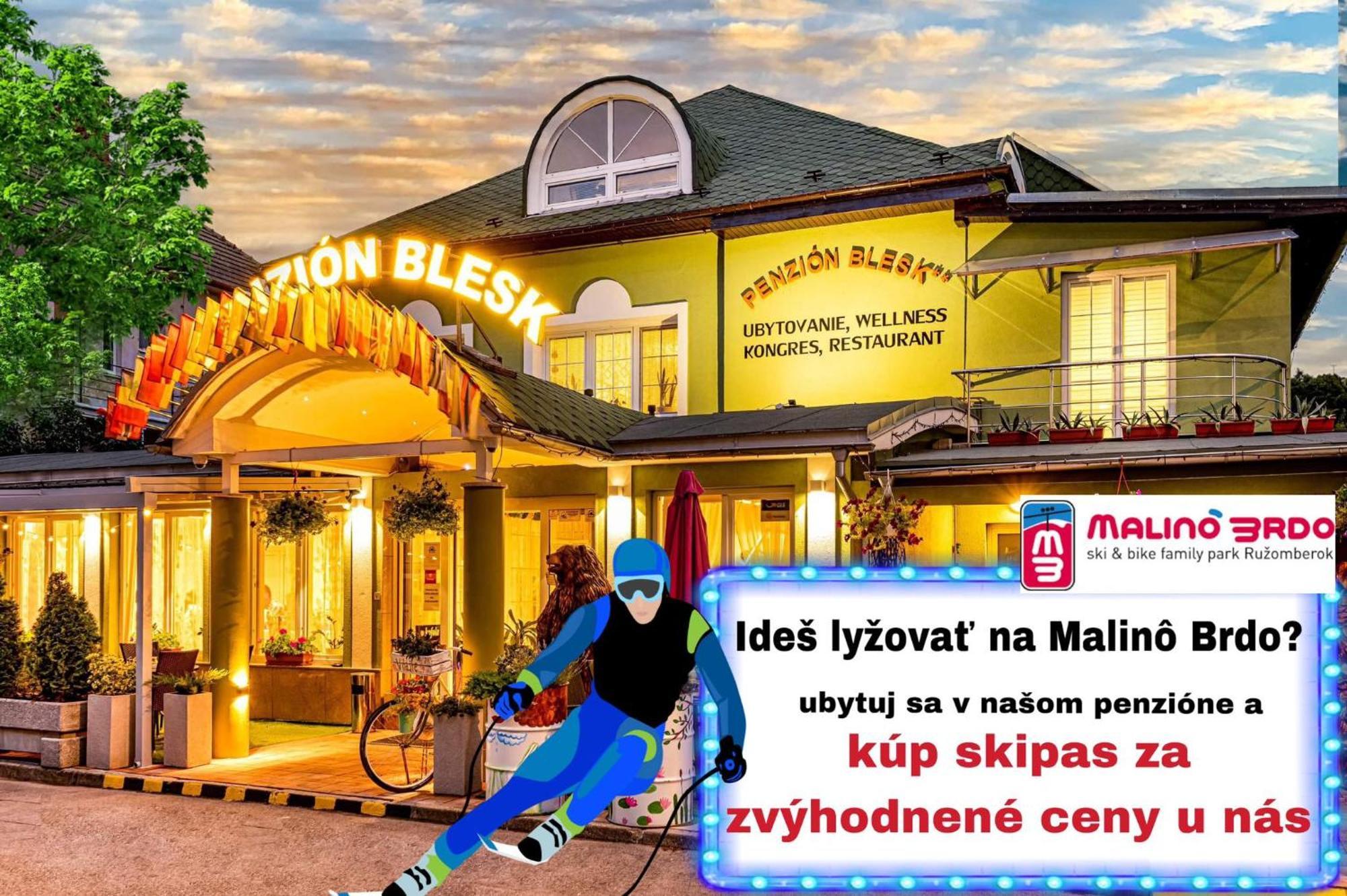 Penzion Blesk Ружомберок Экстерьер фото